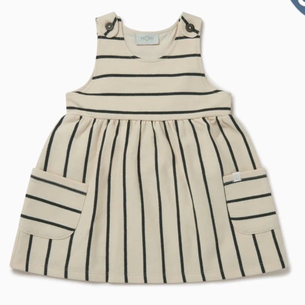 MORI Striped Pinafore Dress - Picture 7 of 7